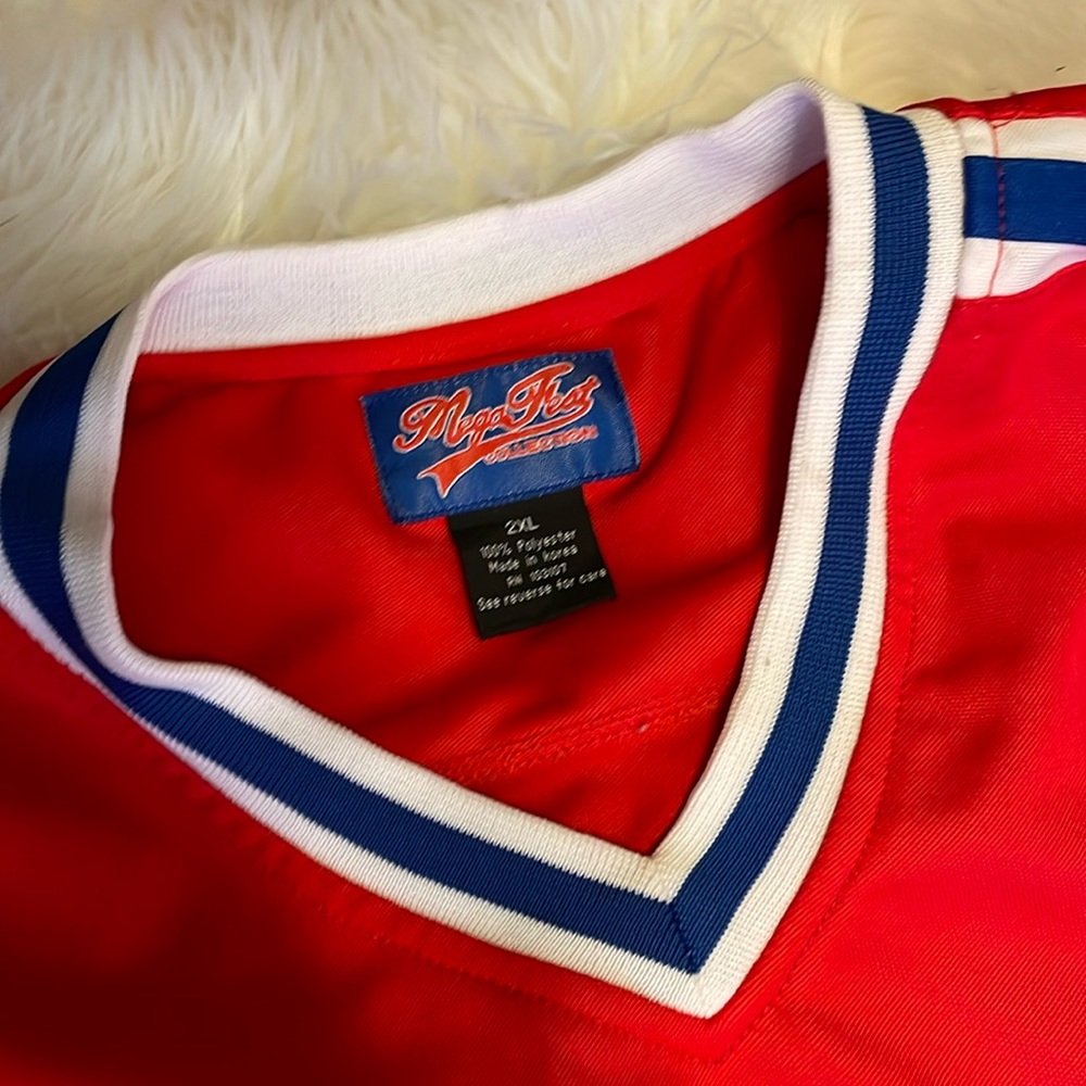 Red,white,royal blue  mega fest